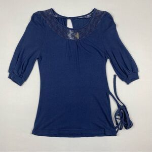 Ella Moss Blue Top